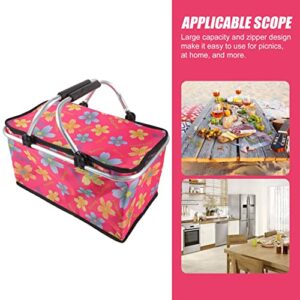 Healifty Lunch Bag Insulated Food Delivery Bag Pastry Pizza Pie Carrier Camping Lunch Bag Hot Cold Food Transport Bag for Travel Beverages Pizza Grocery Decorative Lunch Bag