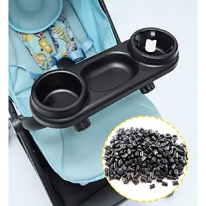 Wallfire Universal Stroller Snack Tray with Cup Holder Removable Non-Slip Grip Clip Stroller Snack Tray Stroller Organizer