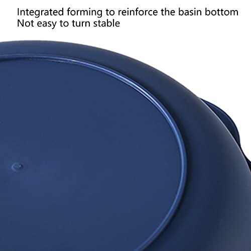 Altsuceser Collapsible Wash Basin with Hanging Hole Space Saving, Foldable Portable Washbasins for Camping Traveling Face Foot Hand Washing for Babies Kids Dark Blue M