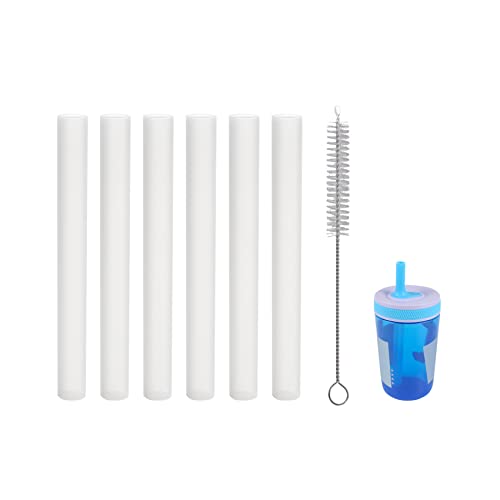 Replacement Straws Compatible with Zak Designs Kelso 15 oz Water Bottle, BPA-Free and Durable (Pack of 6)