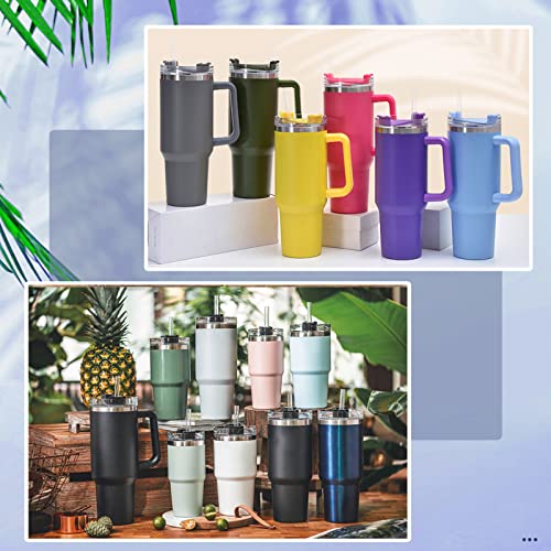 8 Pcs Spill Proof Stopper Kit Use For Stanley 40oz & 30oz Tumbler With Handle, Amazing Silicone Accessories For Stanley Cups Adventure Quencher 1.0 And H2.0