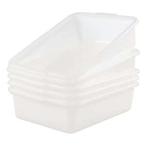 Readsky 8 Liter Commercial Plastic Bus Box, Restaurant Bus Tubs, 5 Packs