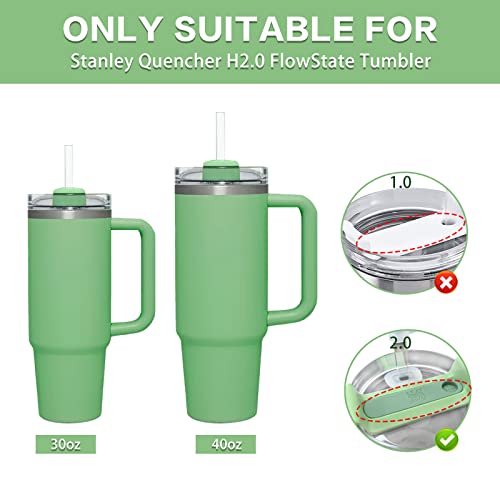 Silicone Spill Proof Stopper 6psc for Stanley Tumbler 2.0,Straw Cover for Stanley Cup Cover Caps 30oz 40oz Stanley Cup Accessories Include Straw Cover Cap,Square Leak Stopper & Round Lid Stopper