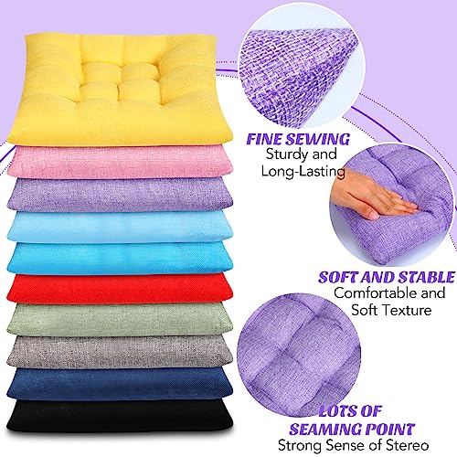 Geetery 20 Pieces Floor Cushions Flexible Seating for Classroom Colorful Elementary Square Seat Pillows Seating 15.75 Inch Classroom Seating for Kids Adult Classroom Home Office Chair Supplies