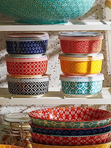 DOWAN Dipping Bowls with Lids, Ceramic Condiment Sauce Cups, 4.7 oz Dipping Sauce Bowls/Dishes for Charcuterie, Condiment, Tomato Sauce, Soy, BBQ and other Party Supplies, Assorted Colors, Set of 6