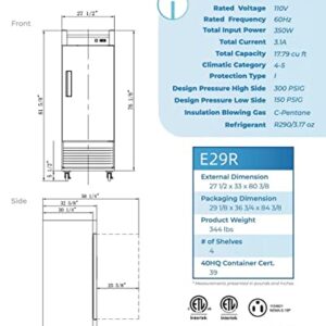 cooker and cooler 29" Reach-in Commercial Refrigerator