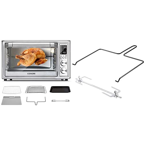 COSORI Air Fryer Toaster Oven, 12-in-1 Convection Oven,CO130-AO and C130-RS Rotisserie Set