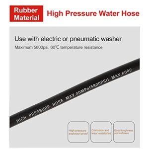 High Pressure Washing Hose, Good Elasticity Drain Hose 10 Meters Multifunctional No Leakage for Electric or Pneumatic er