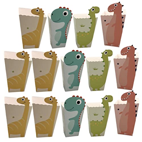 Vaguelly 72 Pcs Disposable Containers Bulk Popcorn Disposable Snack Containers Dinosaur Treat Bags Movie Popcorn Bucket Theater Popcorn Box Popcorn Mini Bags Portable Popcorn Holder Snacks