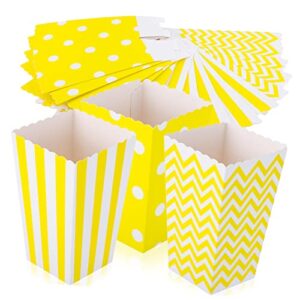 villful 48pcs popcorn boxes popcorn box candy snack box containers for food mini treat boxes empty popcorn box french fry holder cup popcorn cartons popcorn serving boxes movie popcorn box
