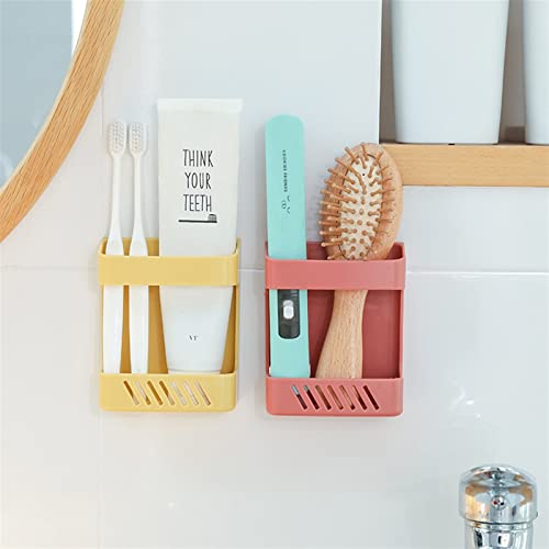 INKSKI Chopstick Basket Perforated Table Side Wall Mounted Kitchen Shelf (Color : Red)