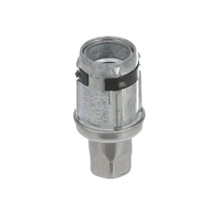 1-5/8" Round Stainless Steel Clad Zinc Die Cast Adjustable Hex Foot Insert with Locking Ring - Industrial Grade