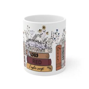 Singer Album Coffee Mug for Singer Fans,Taylor Tea Cup Merch for Womens and Girls,Gifts for Swiftes Merchandise(11oz,White)