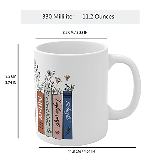 Singer Album Coffee Mug for Singer Fans,Taylor Tea Cup Merch for Womens and Girls,Gifts for Swiftes Merchandise(11oz,White)