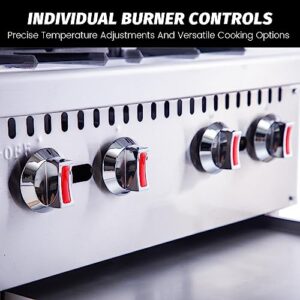 Hakka 4-Burner Gas Countertop Hotplates - High-Performing, Efficient, and Durable Cooking Solution