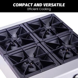 Hakka 4-Burner Gas Countertop Hotplates - High-Performing, Efficient, and Durable Cooking Solution