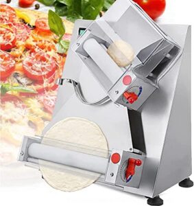 pizza maker, 370w automatic commercial pizza dough roller sheeter, electric dough press machine, making 5s/ dough, for rolling various dough
