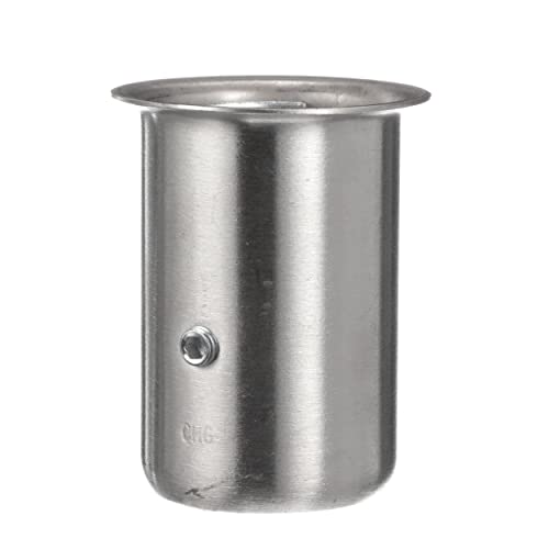 Component Hardware Stainless Steel Leg Socket - 1-5/8" x 3-1/4" H