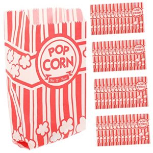 mobestech 100pcs popcorn popcorn packaging bag cups in bulk paper bags bulk candy snack box popcorn buckets small popcorn bags paper popcorn boxes oil-proof popcorn holder popcorn paper bags