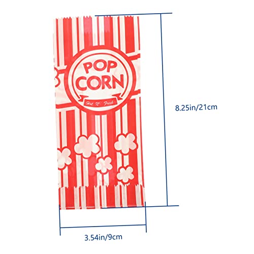 Mobestech 100pcs Popcorn Popcorn Packaging Bag Cups in Bulk Paper Bags Bulk Candy Snack Box Popcorn Buckets Small Popcorn Bags Paper Popcorn Boxes Oil-proof Popcorn Holder Popcorn Paper Bags