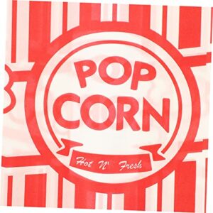 Mobestech 100pcs Popcorn Popcorn Packaging Bag Cups in Bulk Paper Bags Bulk Candy Snack Box Popcorn Buckets Small Popcorn Bags Paper Popcorn Boxes Oil-proof Popcorn Holder Popcorn Paper Bags