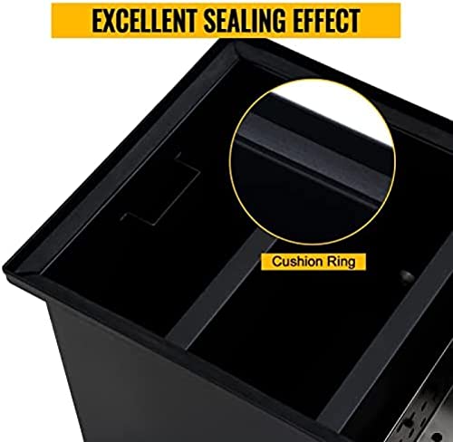 Commercial Grease Interceptor 70 LB, Carbon Steel Grease Trap 4-35 GPM, Grease Interceptor Trap With Side Water Inlet, Under Sink Grease Trap For Restaurant Canteen Factory Home Kitchen,8 LB