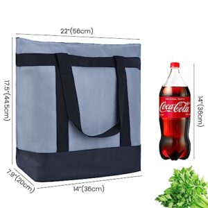 musbus tote bag Insulated Cooler Bag with HD Thermal Insulation - Premium, Collapsible Soft Cooler Makes a Perfect Insulated Grocery Bag, Food Delivery Bag, Travel Insulated Bag, or Beach