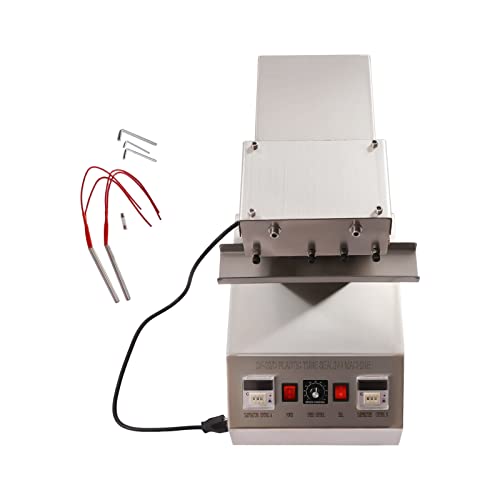 DF-20 Semi-auto Plastic Tubr Sealer - Pneumatic Tube Sealing Machine for Al-plastic Cosmetic Tube Sealer Cream Cosmetic Toothpaste Paint 5-20Piece/min 8-55mm Pipe 110V US