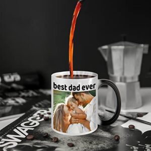 Custom Color Changing Mug, Personalized Magic Mug w/Picture, Text, Name, Taza Personalizada Design Your Own Custom Coffee Mug, Personalized Gifts for Birthday Anniversary Christmas 11oz(Magic Mug)