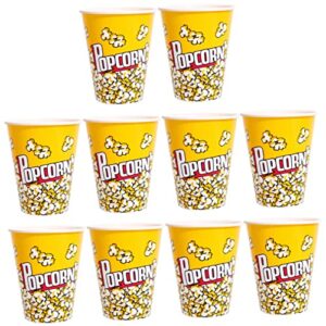 musisaly 10pcs popcorn popcorn bucket decor disposable cake containers snack box cinema popcorn boxes popcorn bags theater popcorn box snack treat box popcorn bowl reusable tray