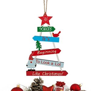 christmas hanging wooden pendants | suspensible wood christmas table ornaments no rough edges - christmas decor crafts for diy christmas tree children's kumprohu