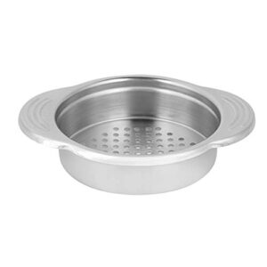 11.5 * 9.2 * 2.5cm/4.5 * 3.6 * 1in can drainer with antislip strip on handle & evenly distributed orifice fits most food tins