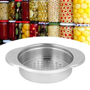 11.5 * 9.2 * 2.5cm/4.5 * 3.6 * 1in Can Drainer with Antislip Strip on Handle & Evenly Distributed Orifice Fits Most Food Tins