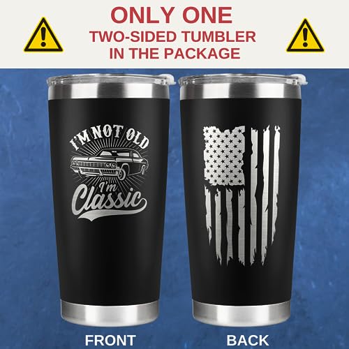 Gifts for Men - Birthday Gifts for Men - Mens Gifts for Grandpa, Him, Dad, Husband - 40th, 50th, 60th, 70th, 80th Funny Mens Birthday Gift Ideas - Christmas Gifts for Men - 20 Oz Tumbler for Men