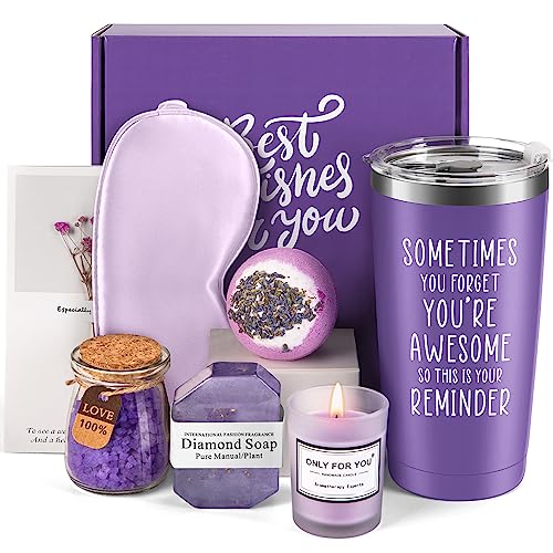 Jekeno Birthday Gifts for Women Girls - Christmas Halloween Gifts for Her Spa Presents for Mom Wife Sister Bestie Friends Girlfriend Teacher Nurse Relaxing Spa Basket Box Gift Set Female Mug Tumbler