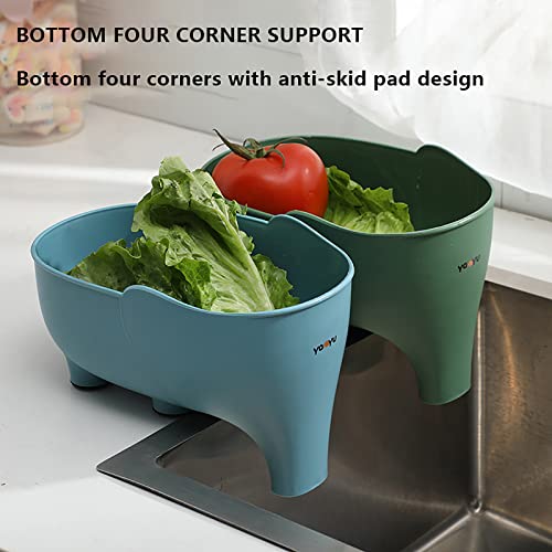 kekafu Kitchen Sink Drain Basket Elephant Drain Basket Polypropylene Drain Basket Kitchen Storage Everyone