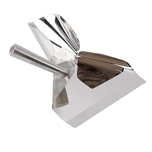 French Fries Shovel, French Fries Shovel Rustproof Stainless Steel Food French Fry Popcorn Shovel French Fry Bagger Scooper for Cinemas Buffet