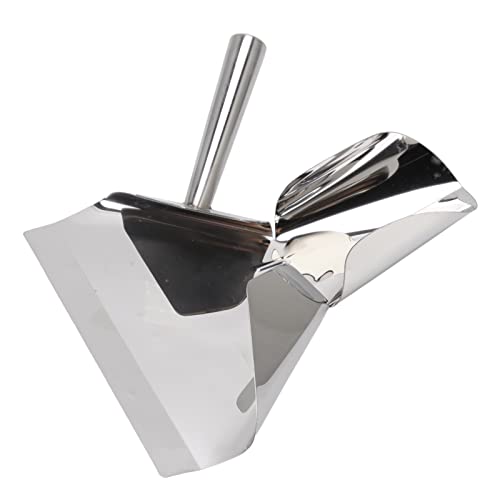 French Fries Shovel, French Fries Shovel Rustproof Stainless Steel Food French Fry Popcorn Shovel French Fry Bagger Scooper for Cinemas Buffet