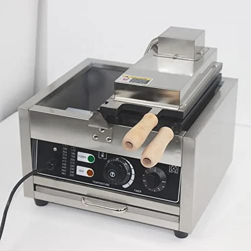 SRMNFADZ Nonstick Japanese Taiyaki Making Machine, Commercial Electric Fish-Shaped Waffle Maker, 1400W Waffle Iron Baker Machine for Party Cafe Tea Shop