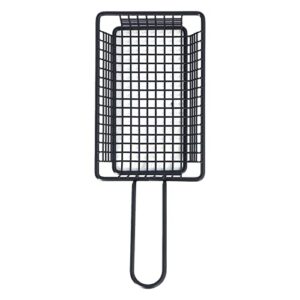 fryer basket, food grade 304 stainless steel strong durable safe fry basket, lightweight simple convenient drainage thickened fry baskets with handle, for restaurant(long)
