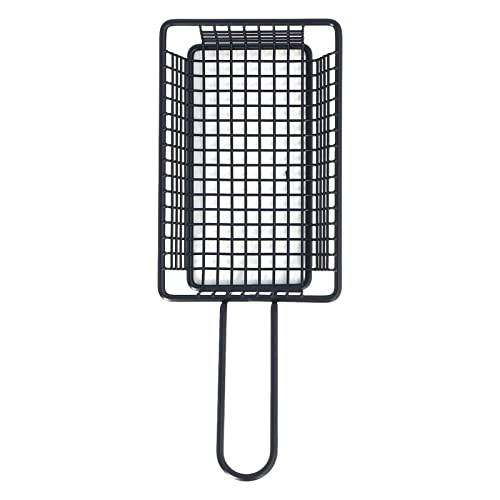 Fryer Basket, Food Grade 304 Stainless Steel Strong Durable Safe Fry Basket, Lightweight Simple Convenient Drainage Thickened Fry Baskets with Handle, for Restaurant(Long)