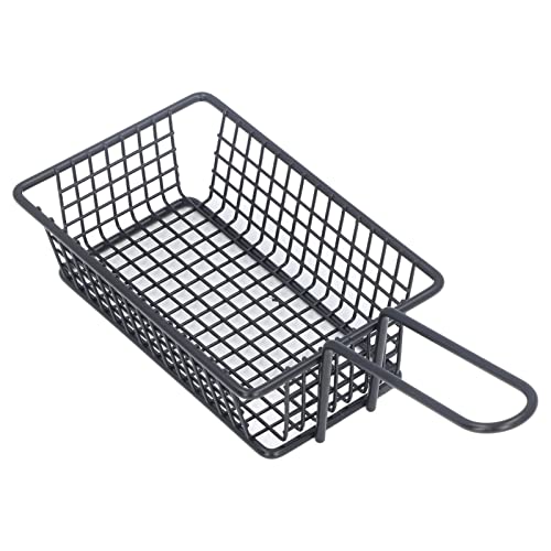 Fryer Basket, Food Grade 304 Stainless Steel Strong Durable Safe Fry Basket, Lightweight Simple Convenient Drainage Thickened Fry Baskets with Handle, for Restaurant(Long)