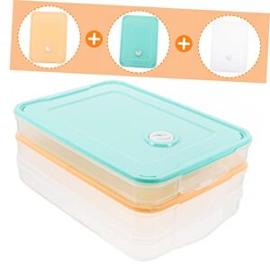 Abaodam 3pcs Boxes Dumpling Storage Box Dumplings Storage Box Pp