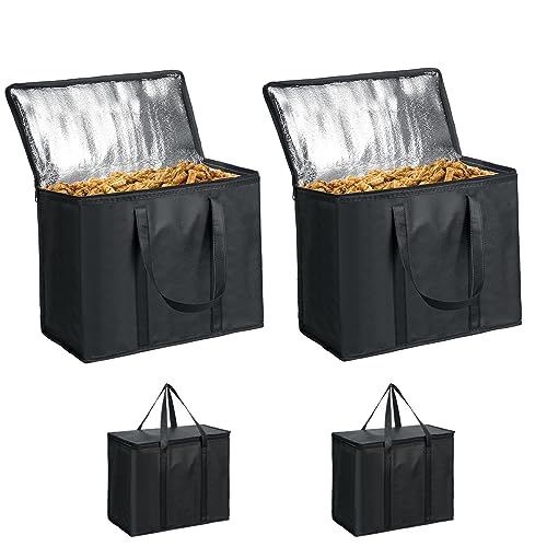 Profully 2 Pack Fuel Wood Pellet Storage Bag, 20LBs Smoker Charcoal Container for Camping and Grill, Black