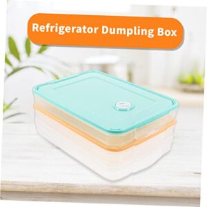 Abaodam 3pcs Boxes Dumpling Storage Box Dumplings Storage Box Pp