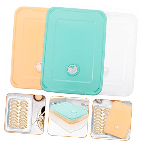 Abaodam 3pcs Boxes Dumpling Storage Box Dumplings Storage Box Pp