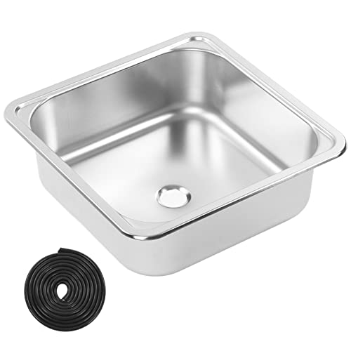 Stainless Steel Sink, Scratch Resistant Easy To Large Capacity Kitchen Wash Sink Exquisite Appearance for Yacht