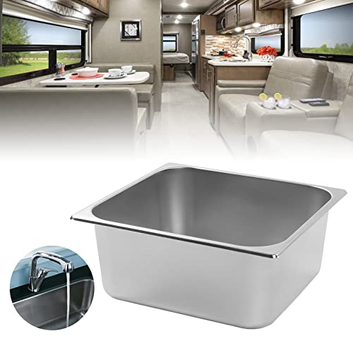 Undermount Sink, Rustproof RV Sink L330 W300 H150mm Multipurpose Stain Resistant Easy To for Bar for Boat for Bathroom