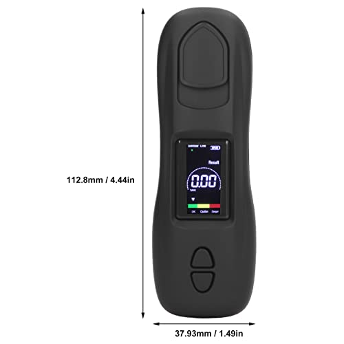 Alcohol Detector, Easy to Carry Portable Breath Alcohol Tester DC5V Accurate Testing Wide Applications LCD Display for Bar Hangover for Family Dinners