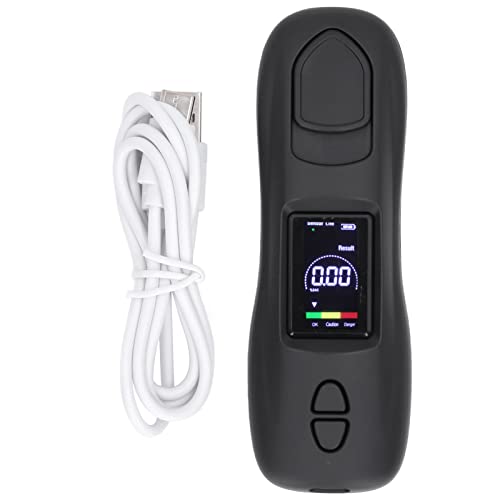 Alcohol Detector, Easy to Carry Portable Breath Alcohol Tester DC5V Accurate Testing Wide Applications LCD Display for Bar Hangover for Family Dinners